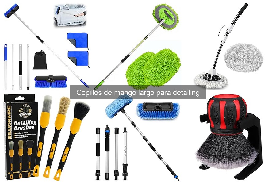 Tipos de Cepillos de Mango Largo para Detailing de Coche