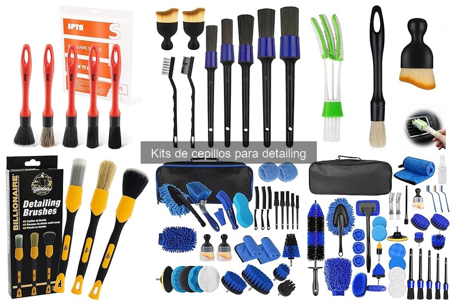 Tipos de Kits de Cepillos para Detailing de Coche