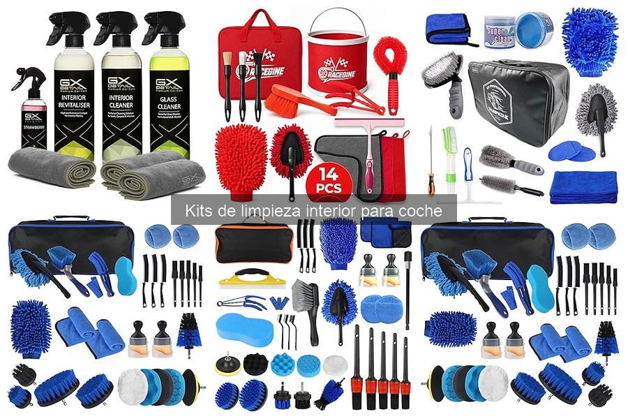 Tipos de Kits de Limpieza Interior para Coche
