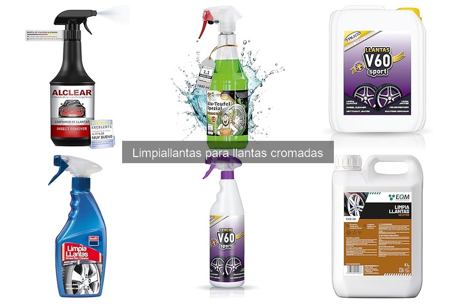 Tipos de limpiallantas para llantas cromadas