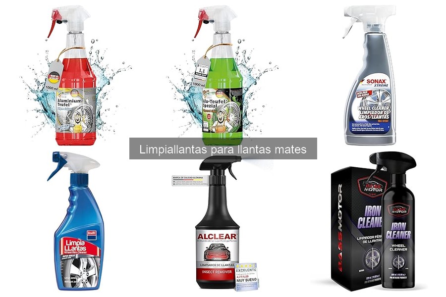 Tipos de limpiallantas para llantas mates: Guía completa