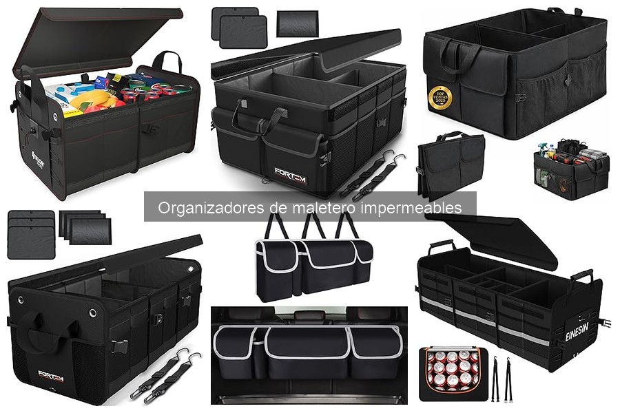 Tipos de organizadores de maletero impermeables para coche
