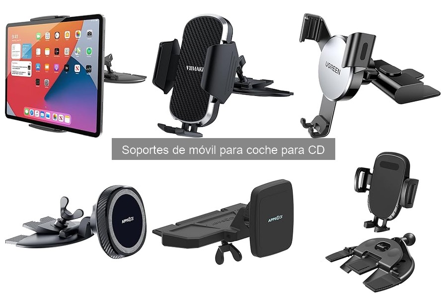 Tipos de Soportes de Móvil para Coche en la Ranura de CD
