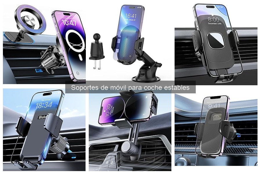 Tipos de soportes de móvil para coche: guía completa