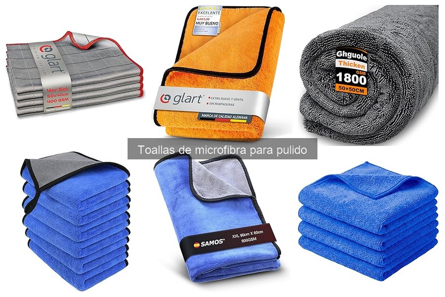 Tipos de toallas de microfibra para pulido de coche