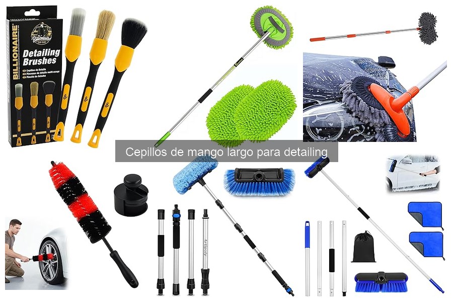 Todo sobre cepillos de mango largo para detailing de coches