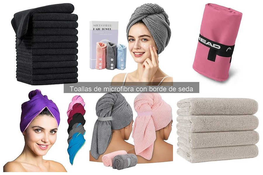 Uso adecuado de toallas de microfibra con borde de seda