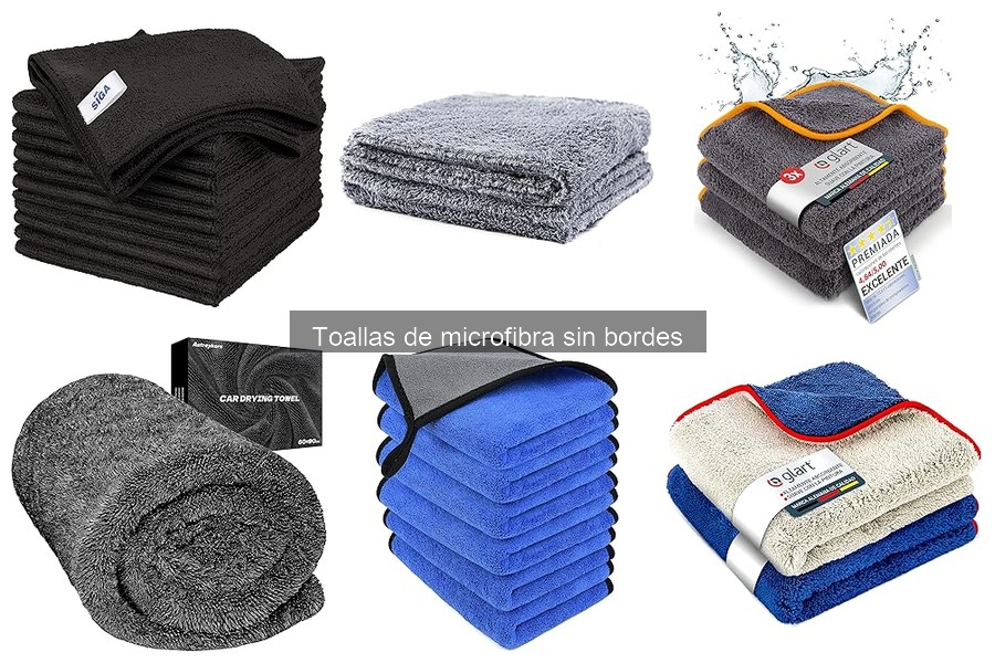 Uso adecuado de toallas de microfibra sin bordes para coches