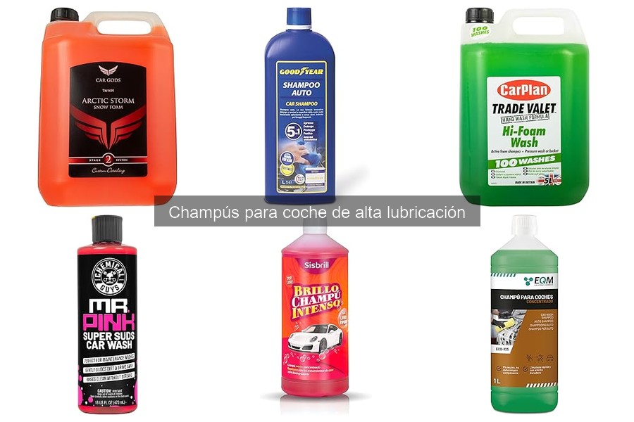 Ventajas de usar champús de alta lubricación para coches