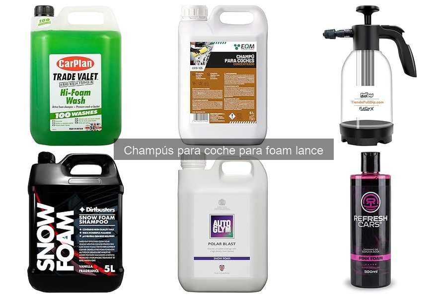 Ventajas de usar champús para foam lance en el lavado de coches