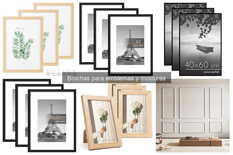 Ventajas y desventajas de las brochas para emblemas y molduras